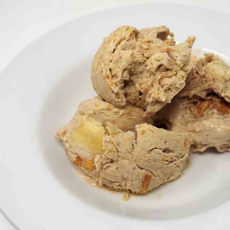 Homemade Banana - Peanut Butter Ice Cream