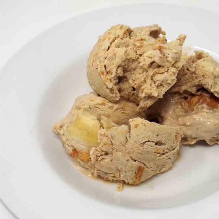 Homemade Banana - Peanut Butter Ice Cream