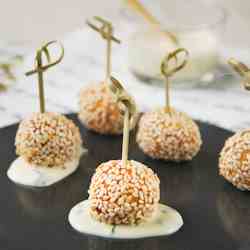 Sweet potato and sesame snacks