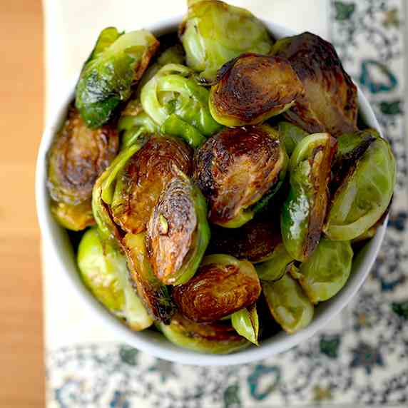 Balsamic Honey Roasted Sprouts