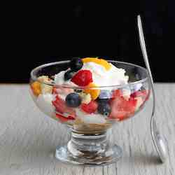 Fruit & Whipped Cream Cups