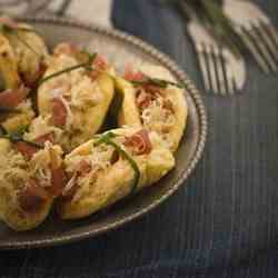 Potatoes fritters with sauerkraut