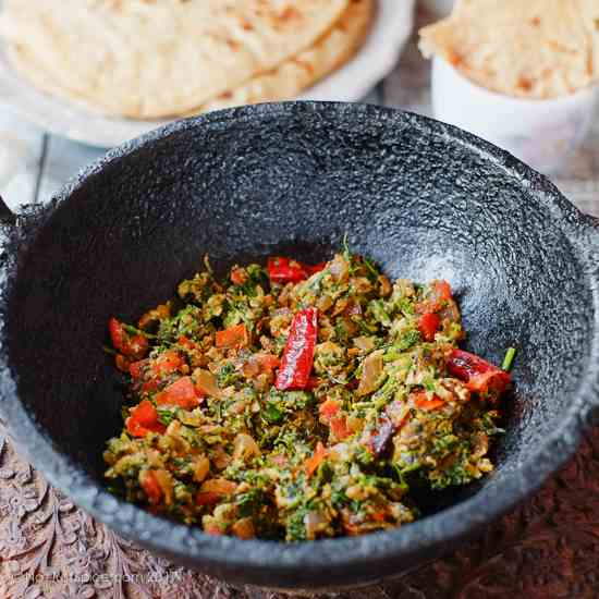 Tomato Egg Coriander Stir Fry