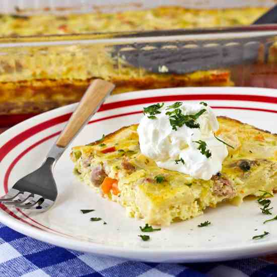 Tortilla Breakfast Casserole