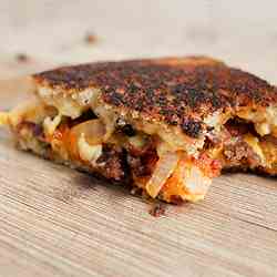 Chorizo y Papas Grilled Cheese