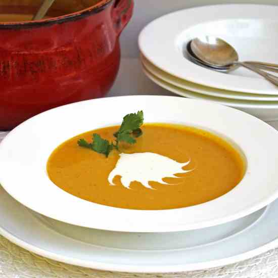 Roasted Butternut Ginger Soup