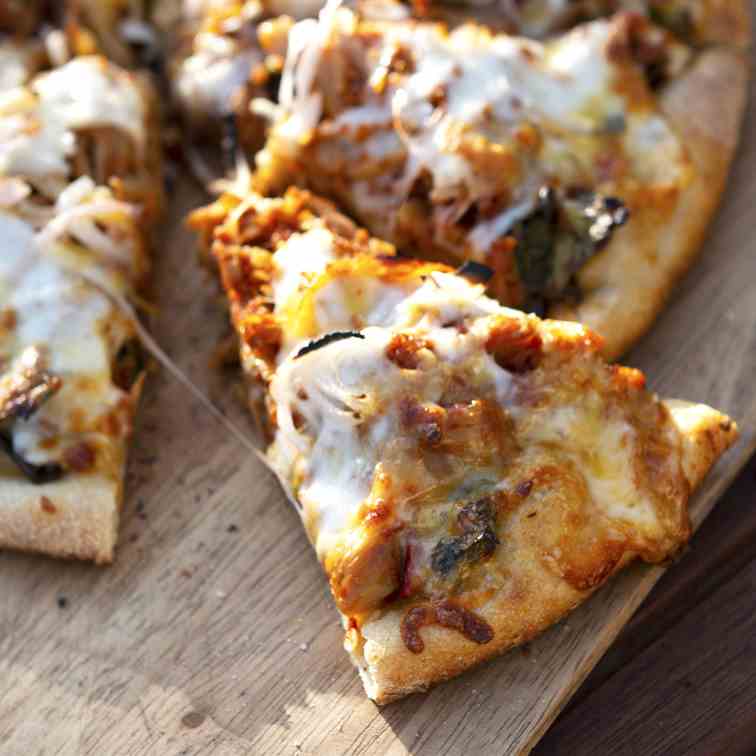 BBQ Jackfruit Pulled -Pork- Pizza