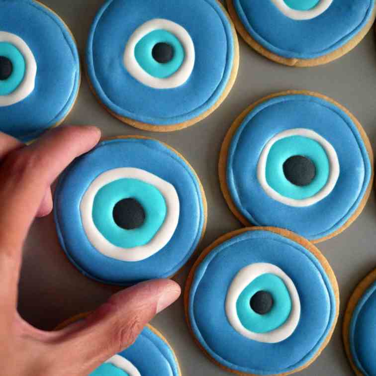 Evil Eye Cookies