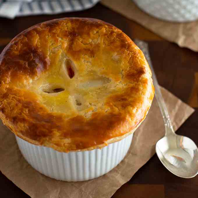 Individual Chicken Pot Pies for Two