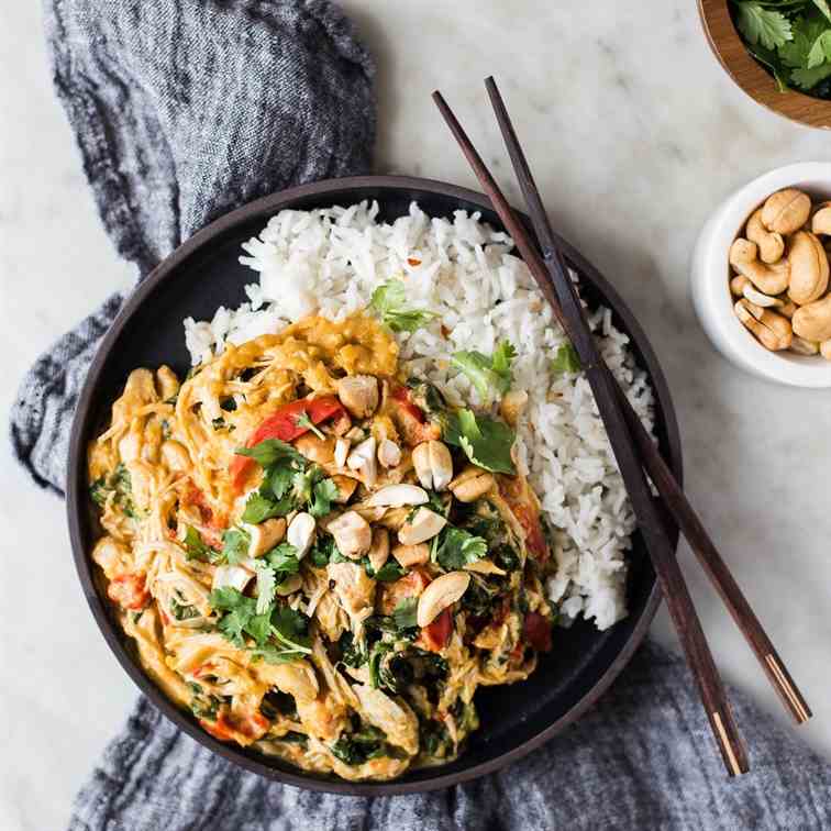 Slow Cooker Chicken Pumpkin Curry