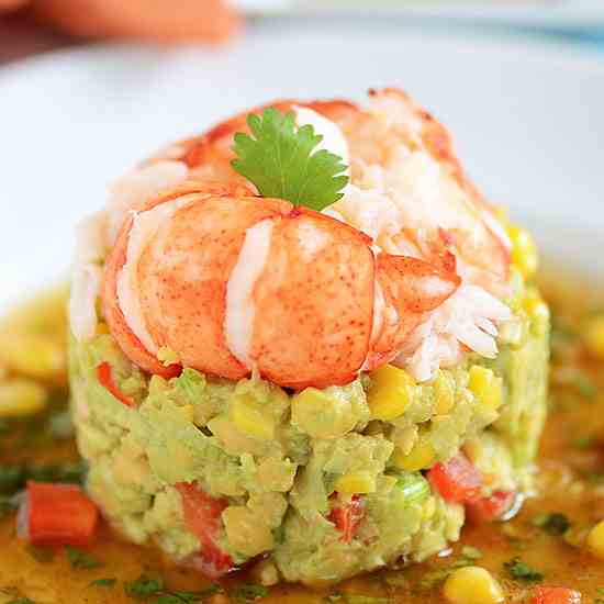 Lobster, Avocado, and Chickpea Salad with
