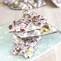 Cranberry Pistachio Chocolate Bark