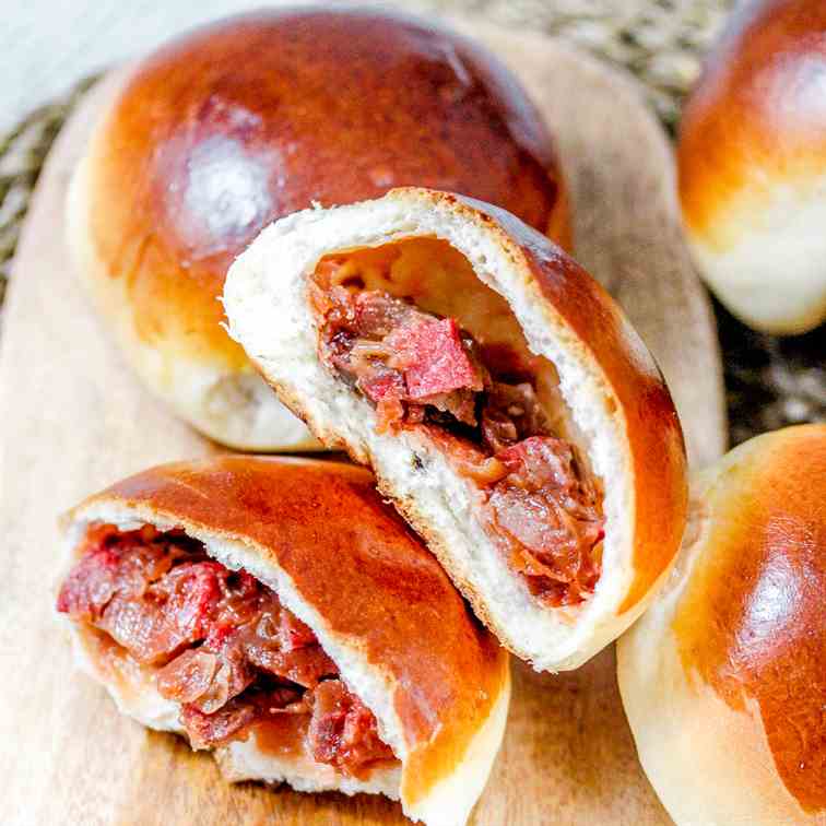 Chinese BBQ Pork Buns - Baked Char Siu Bao