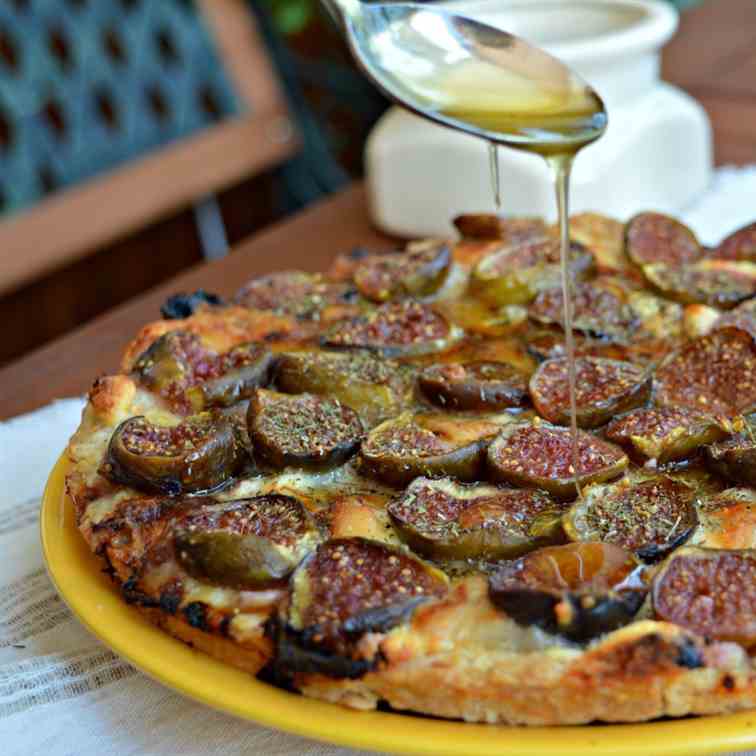 Fig & Goat's Cheese Honey Tart