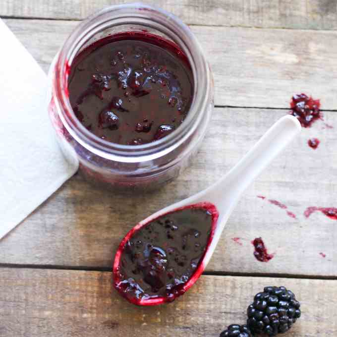 Honey Sweetened Blackberry Jam