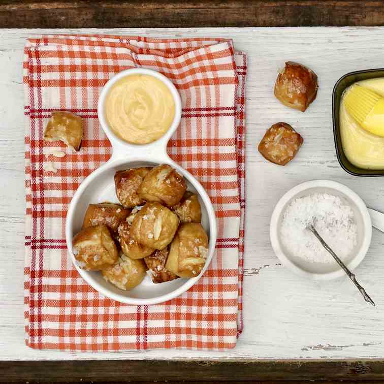 Homemade Soft Pretzel Bites