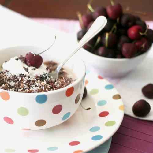 Cherry & Chocolate Overnight Oats