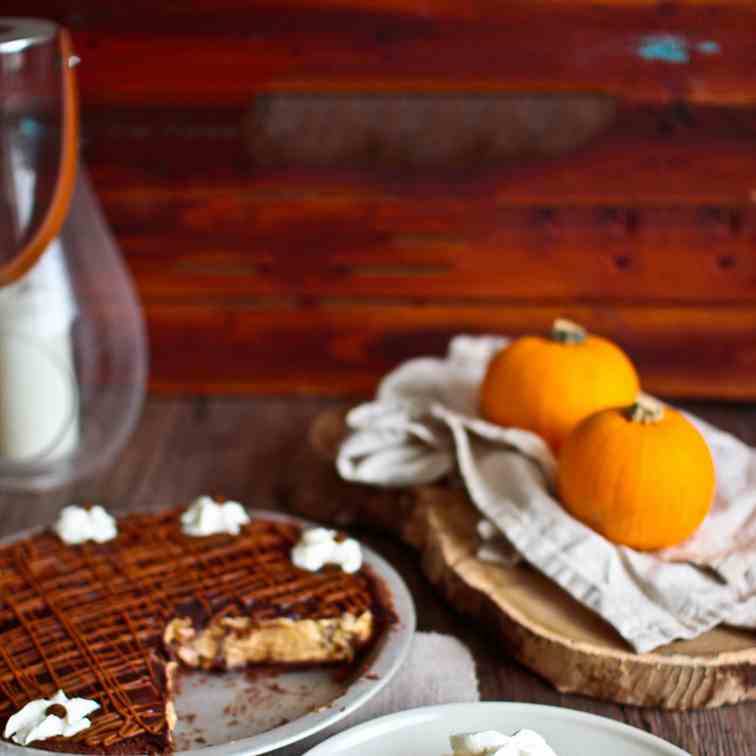 Triple Layer Chocolate Pumpkin Pie