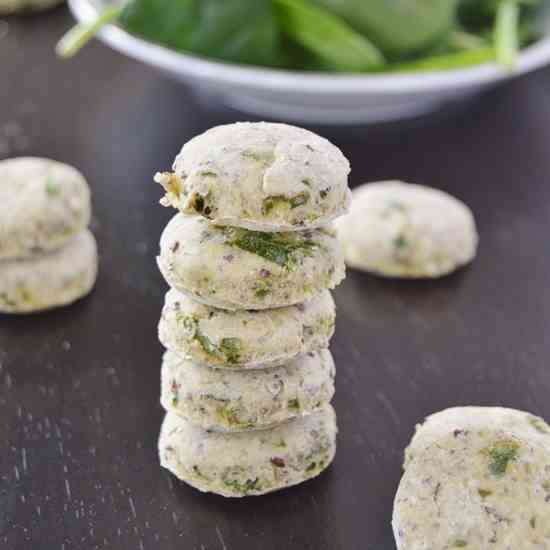 Spinach Flaxseed Dog Treats