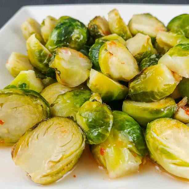 Sweet and Sour Brussel Sprouts