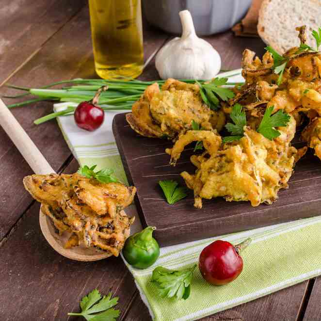 Low Calorie Healthy Onion Bhajis