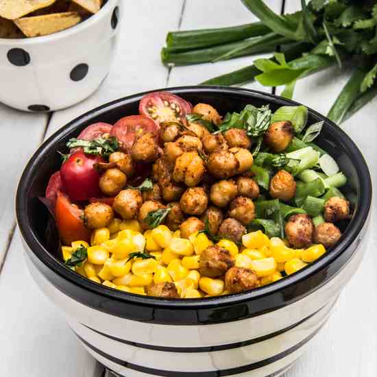 Avocado Lime Roasted Chickpea Salad