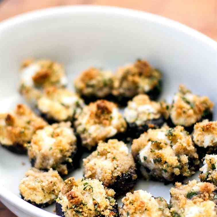 Goat Cheese Stuffed Mushrooms