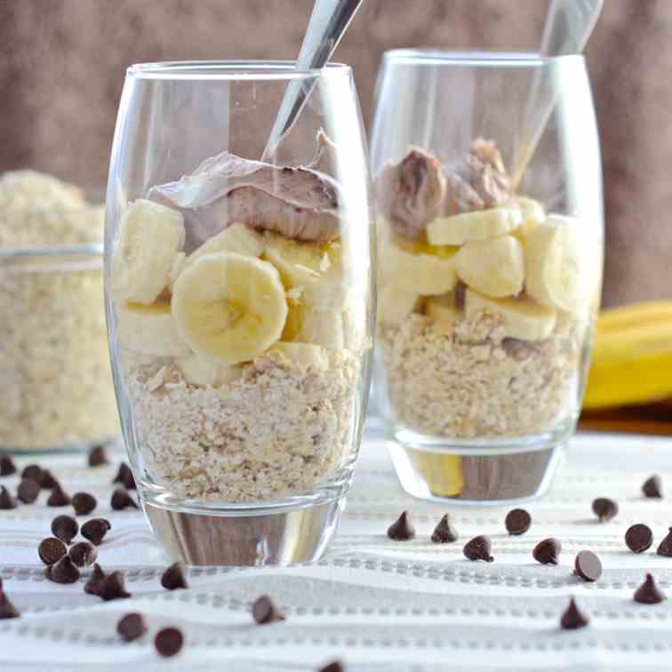 Chocolate & Banana Breakfast Cheesecake