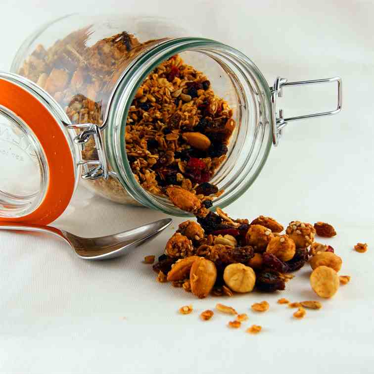 Hazelnut and Almond Granola