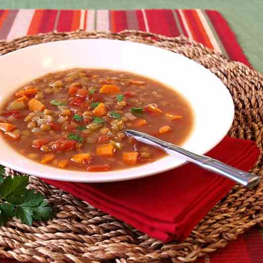 Ras El Hanout Lentil Soup