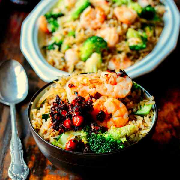 THAI BASIL SHRIMP FRIED RICE