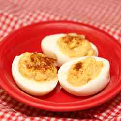 Less Evil Devilled Eggs