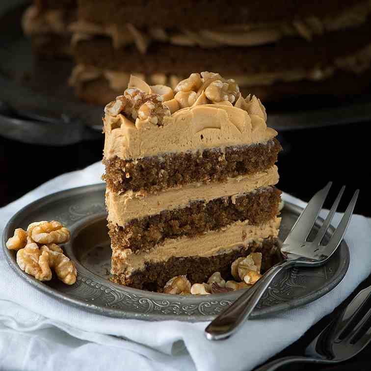 Coffee - Walnut Cake