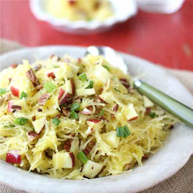 Spaghetti Squash w/Apples & Toasted Pecans