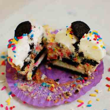 Funfetti Oreo Cupcakes