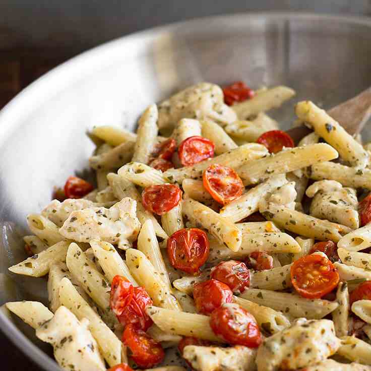 Easy Pesto Chicken Pasta for Two