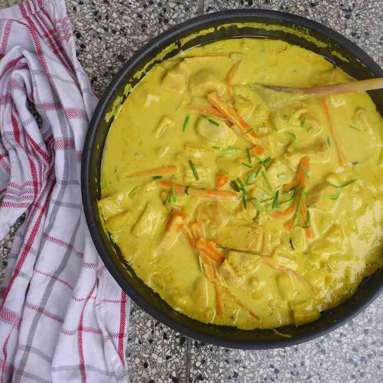 Easy chicken pineapple curry in 15 min