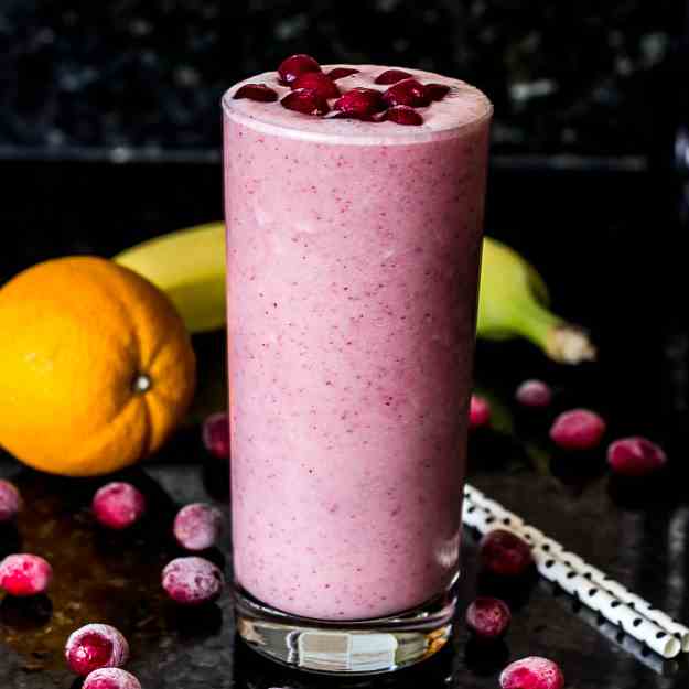 Cranberry Orange Banana Smoothie