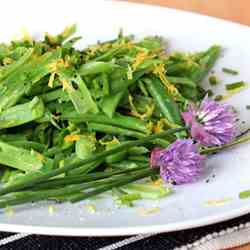 Shredded Green Beans With Lemon-Lime Zest