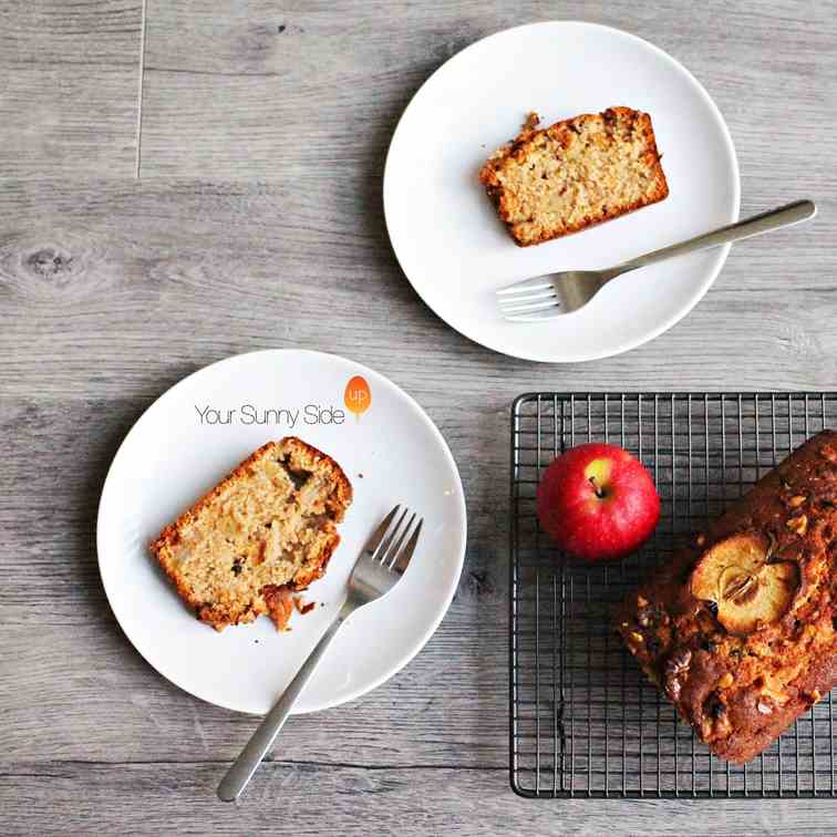 Apple - Walnut Banana Bread