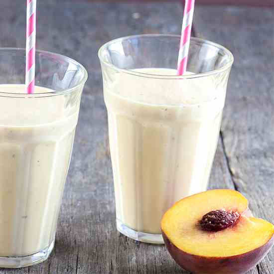 Peach milkshake