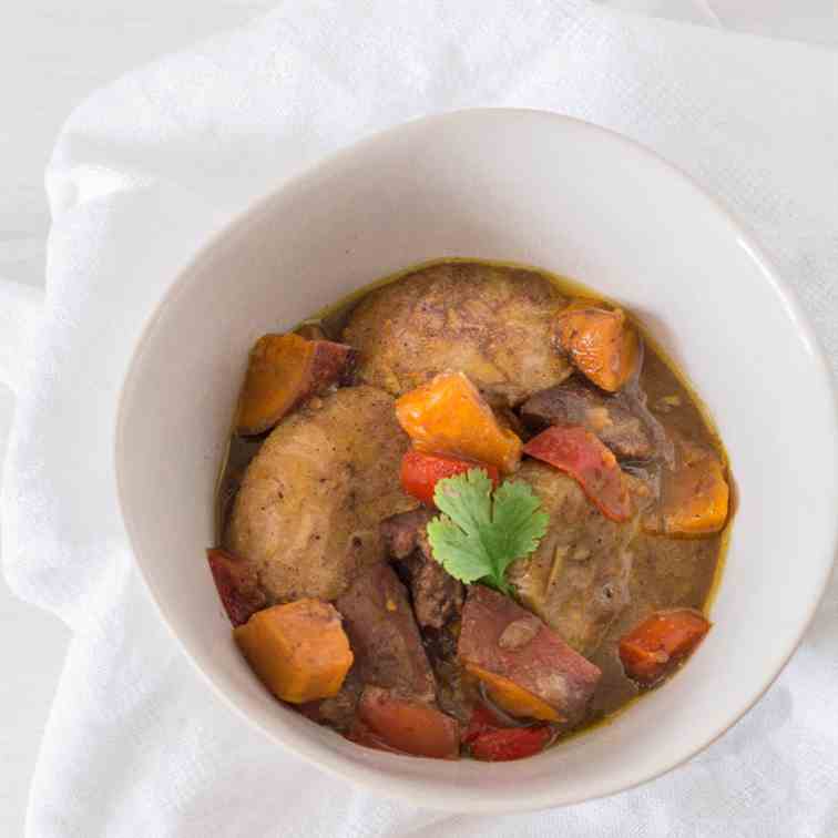 Slow Cooker Duck and Plantain Curry