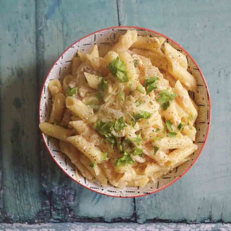 Garlic Pancetta Pasta