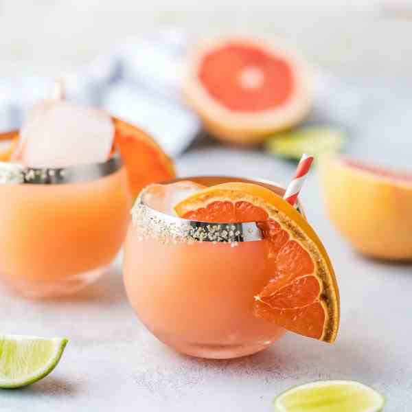 Broiled Grapefruit Margaritas