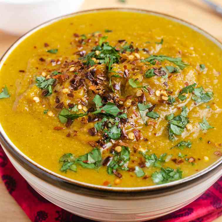 Instant pot spicy pumpkin soup