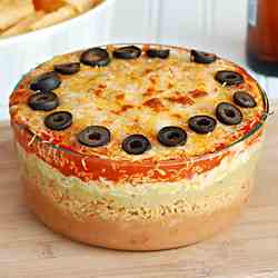 7 Layer Mexican Bean Dip