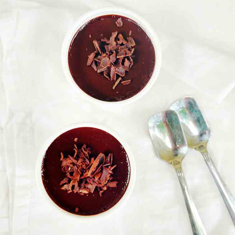 Dark chocolate Pots de Creme
