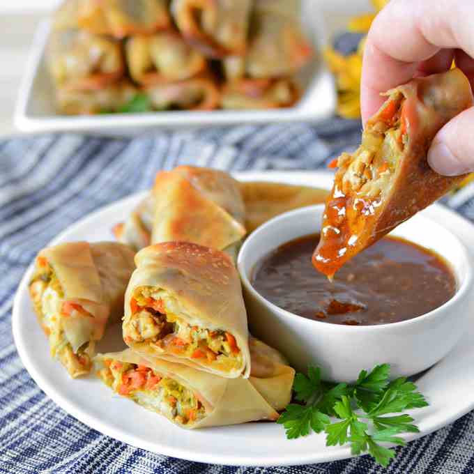 Baked Pork - Napa Egg Rolls 