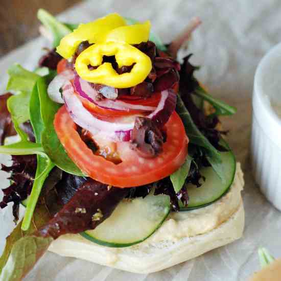 Greek Veggie Sandwich