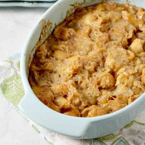 Caramel Croissant Bread Pudding